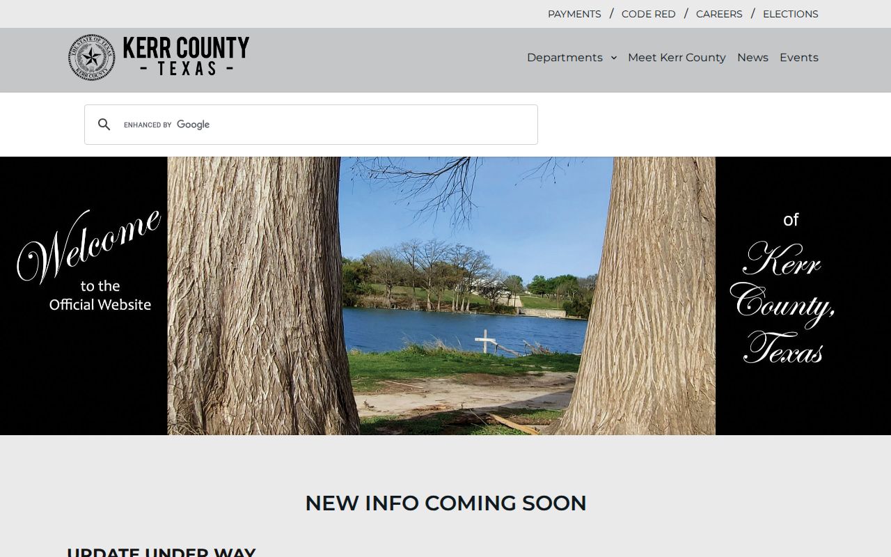 Kerr County court docket access on the county home page